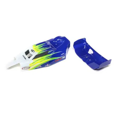 Produktbild von Losi Body, Wing, Blue/White: Mini-B