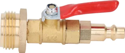 Obrázok produktu pre Mosadzný adaptér na vyfukovanie Winterize 1/4 palcový vonkajší rýchlospojka 3/4 palcový závit GHT Prípojky na záhradné zavlažovanie pre obytné automobily a jachty