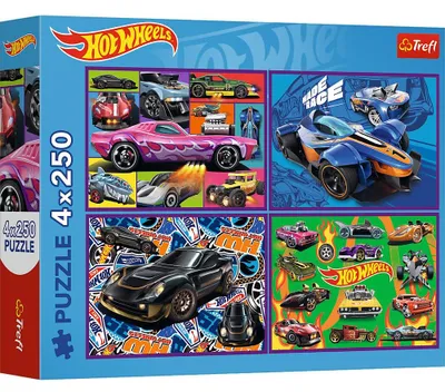 Produktbild von TREFL Puzzle Hot Wheels: 4x250 Dl Autoteile
