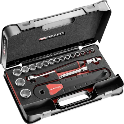 Produktbild von Facom Set Verlaengerung+Steckschluessel 1/2
