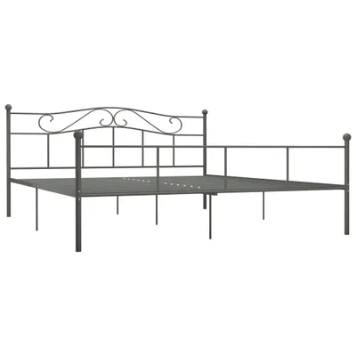 Immagine prodotto di vidaXL Struttura letto in metallo grigio 180×200 cm