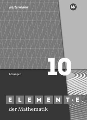 Obrázek produktu pro Elemente der Mathematik SI 10. Lösungen. G9. Für Nordrhein-Westfalen