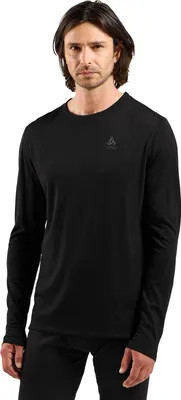 Produktbild von Herren-T-Shirt ODLO Merino 160 BL Top Crew Neck l/s Größe M Schwarz