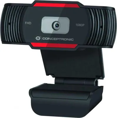 Produktbild von Conceptronic Amdis Webcam Schwarz  Schwarz One Size