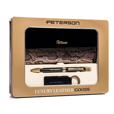 Produktbild von Peterson Geldbörse + Stift + Schlüsselanhänger-Set PTN ZD14
