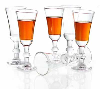 Shotgläser 30 ml, Set mit 6, Kristallglas, spülmaschinenfest