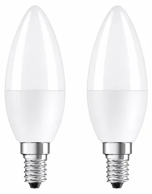 Produktbild von 2 x LED Filament C35 Kerze 5,6W = 40W E14 matt 470lm warmweiß 2700K