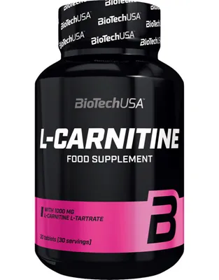 Obrázek produktu pro BioTech USA L-Carnitine 1000 mg 30 tablet / L-Karnitin / L-karnitinov tablety obsahujc 1000 mg l-karnitin tartrtu