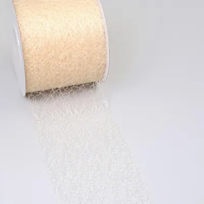 Produktbild von Spiderweb Tischband - 8cm creme - Rolle 25m - 67 012-R 80