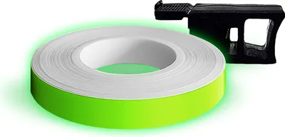 Produktbild von Wheel Stripes für Motorrad Felgen Grün Fluo 7 mm x 6 mt mit Applikator