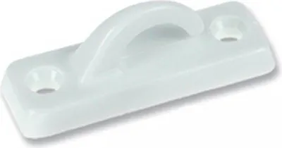 Produktbild von 10 x Laschhaken Persenninghaken Reffhaken, Kunststoff, Weiß