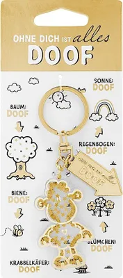 Produktbild von Sheepworld Schlüsselanhänger 48082 Motiv Ohne Dich ist alles doof