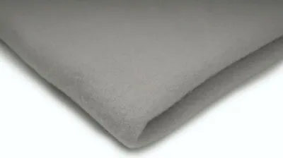 Produktbild von Polar Fleece Stoff, Strickfleece 410 g/m² hellgrau 50 x 155 cm