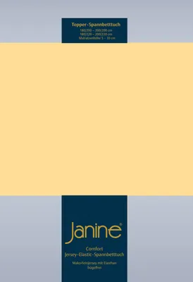 Produktbild von Janine Topper Comfort Jersey Spannbetttuch 180x200 cm - 200x220 cm vanille
