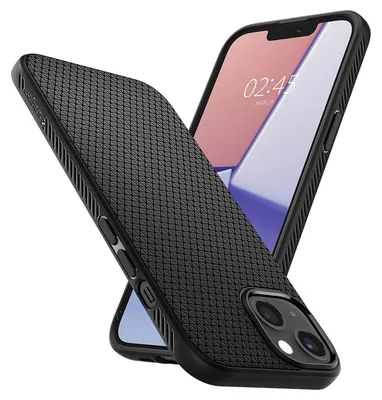 Produktbild von Spigen ACS03315, Cover, Apple, iPhone 13 Mini, 13,7 cm (5.4"), Schwarz