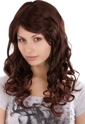 Produktbild von WIG ME UP Perücke, lockig, kastanienbraun, 3258-2T33