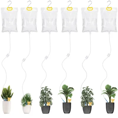 Productafbeelding van 6 stuks irrigatieapparaten voor planten, automatische druppelbak voor potplanten