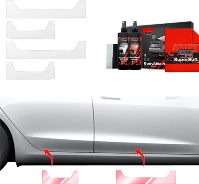 Obrázok produktu pre Ochranná fólia 4 v 1 Grizz Protector na prahy – Tesla Model 3 (2021–2025)