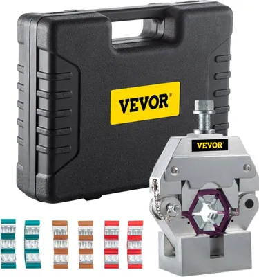 Produktbild von 71550 Tragbares manuelles hydraulisches Rohrpresswerkzeug und Reparatur-Crimpingwerkzeug Manuell betätigtes A/C-Schlauch-Crimpingwerkzeug-Set Langlebig mit 4 Matrizen für Autoklimaanlagen