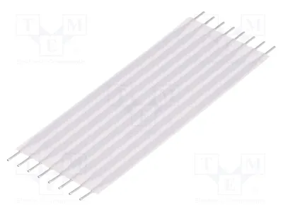 Productafbeelding van 1x Connector: Plat kabel, rechte aansluiting. Plat kabel: 2,54 mm, lengte: 50,8 mm, 9-6474612-4, FFC (FPC)