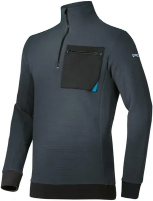 Produktbild von Uvex Tune-Up Männer Strickpullover mit Stehkragen - Arbeitspulli mit Brusttasche - Dunkelblau - M