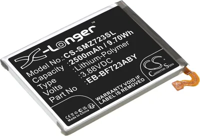 Produktbild von TECHTEK Akku Kompatibel mit [Samsung] Galaxy Z Flip 4, Galaxy Z Flip 4 5G UW, SCG17, SM-F7210, SM-F721A, SM-F721B, SM-F721C, SM-F721D, SM-F721J, SM-F