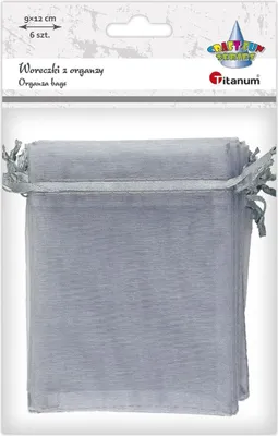 Produktbild von Organzabeutel Grau 9x12 cm 10 Stück Titanum