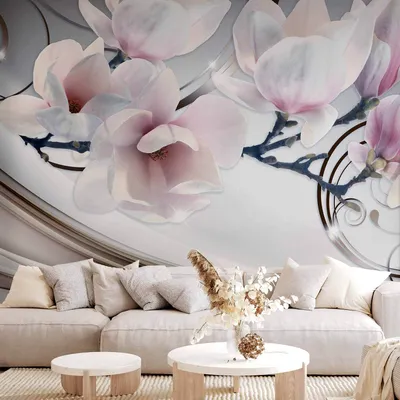 Produktbild von Selbstklebende Folie Fototapete - Beauty of Magnolia 343x245 cm Blumen b-A-0222-a-d