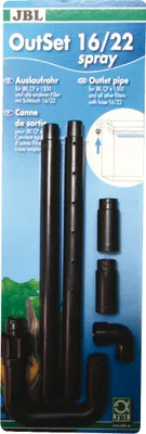 Produktbild von JBL OutSet spray - Wasserrücklauf-Set mit 2-teiligem Düsenstrahlrohr - 16/22