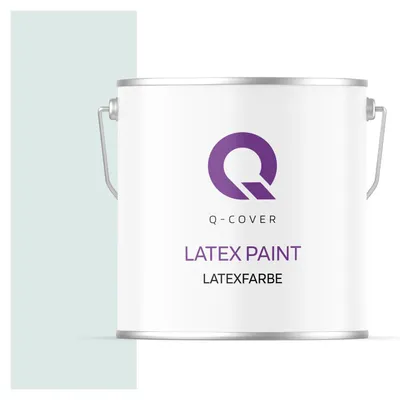 Produktbild von Latexfarbe 5 L Pudertürkis Innenfarbe Wandfarbe Deckenfarbe Klasse 3 Mattfarbe Scheuerfest Hohe Deckkraft