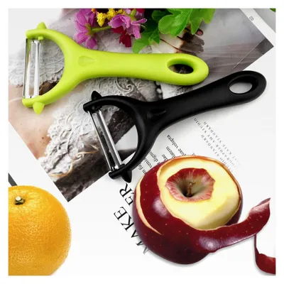 Produktbild von 2 Stück Y-Schäler, schwenkbarer Kartoffelschäler aus Edelstahl, Gemüseschäler für die Küche