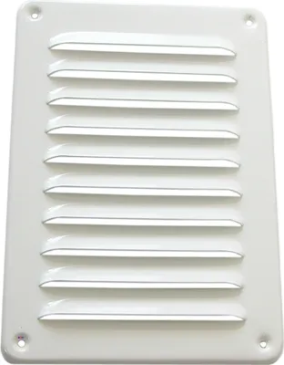 Produktbild von Lüftungsgitter LG-1521 W Lamellengitter Alu Weiß 150 x 215mm Zuluft Abluftgitter