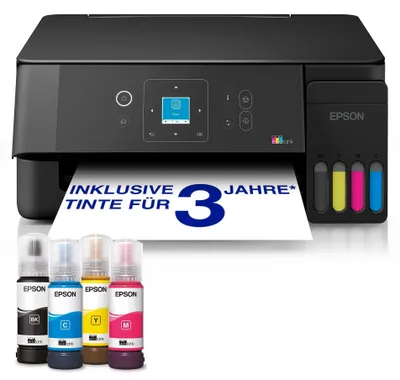 Productafbeelding van Epson EcoTank ET-2921, Inkjet, Kleurenprinten, 5760 x 1440 DPI, A4, Direct printen, Zwart