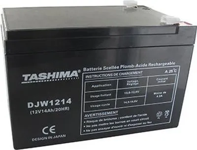 Image de Batterie Motoculture Tashima 12v, 14a Adaptable Pour Ecomower. L: 151, L: 98, H:94mm, + à Gauche 100% étanche. - Batterie à Mett