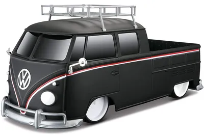 Produktbild von Maisto Tech 82048 - Ferngesteuertes Auto - VW Bus Typ 2 Pick-Up (matt-schwarz, Maßstab 1:16)