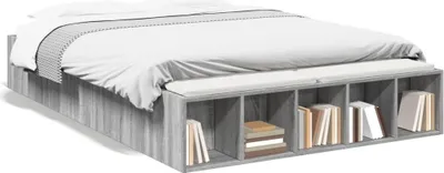 Produktbild von Möbel Bettgestell Grau Sonoma 120x190 cm Holzwerkstoff - Klassische Betten 3280599