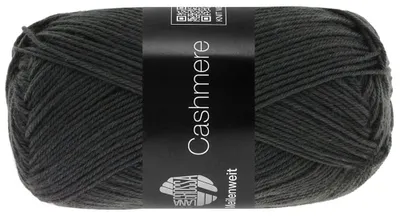 Produktbild von Lana Grossa MEILENWEIT 50 CASHMERE weiche 4-fach Sockenwolle mit Kaschmir-Anteil 210 m Farbe 055 - Anthrazit