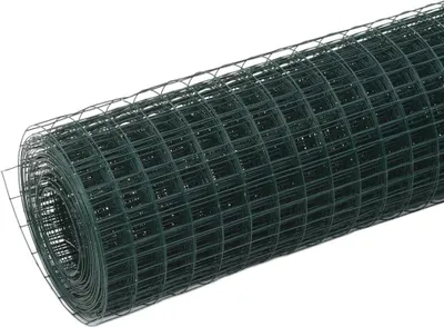 Produktbild von vidaXL Drahtzaun Stahl mit PVC-Beschichtung 25x1,5 m Grün