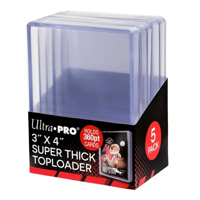 Produktbild von Ultra Pro Topload 3 x 4 Inch (Super Thick Cards 360pt) (5er Pack)