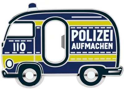 Produktbild von LANOLU Lustiger Flaschenöffner POLIZEI AUFMACHEN, Geschenke für Polizisten und Polizei-Fans, Polizei Geschenke, Witziger Bieröffner