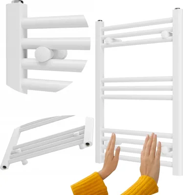 Obrázek produktu pro Granitan | Koupelnový radiátor Breno - 50x70 cm - Bílý - Moderní design - Flexibilní instalace