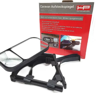 Produktbild von KFZ Caravan Aufsteckspiegel DUO mit totem Winkel für ein optimales Blickfeld