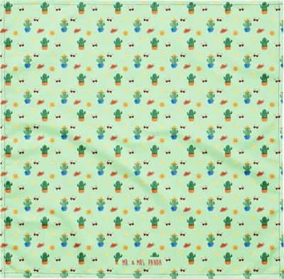 Produktbild von Mr. & Mrs. Panda Kopftuch Kaktus Sonne L - Grün - Geschenk, Kakteen, Freundin, Stirnband, Bandana, Halstuch, Scheidung, Hundehalstuch, Trennung, Glück, Haarband