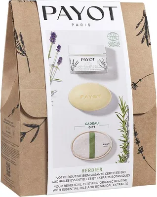 Zdjęcie produktu dla Payot Herbier Your Beneficial Set olejek lawendowy 50ml / balsam do ciała i twarzy 50gr / rękawice z luffy 1x 100 ml