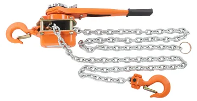 Obrázok produktu pre Ručný reťazový kladkostroj, zdvih 3 m, nosnosť 1500 kg, oranžový