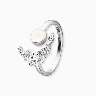 Produktbild von Engelsrufer Ring ERR-LILMOON-MO Sterling Silber Mondstein Zirkonia