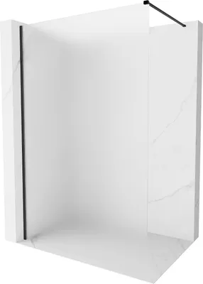 Obrázok produktu pre Mexen Kioto-X sprchová zástena 130 x 200 cm, matné sklo 10 mm, čierna - 800-130-101-70-30-X