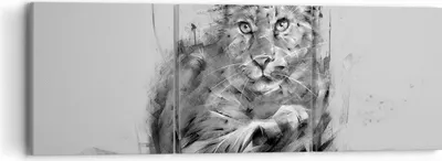 Produktbild von Bild auf Leinwand - Leinwandbild - Tier Abstraktion - 90x30cm - Wand Bild - Wanddeko - Wandbilder - Leinwanddruck - Bilder - Kunstdruck - Wanddekoration - Leinwand bilder - Wandkunst - CA90x30-3850