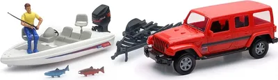 Produktbild von JEEP mit Anhänger und Boot, NEW37186, Maßstab1/18, NEWRAY