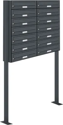 Produktbild von 14er Standbriefkasten Anlage Freistehend RAL 7016 - Anthrazit